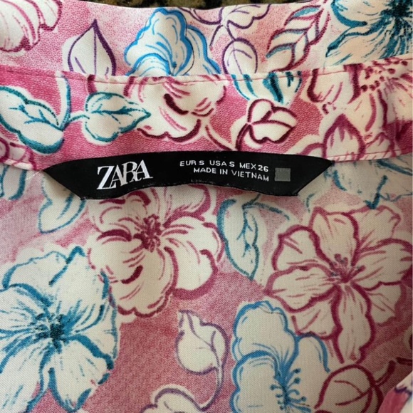 Zara floral blouse size small - Picture 2 of 2